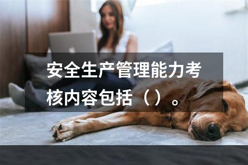 安全生产管理能力考核内容包括（ ）。