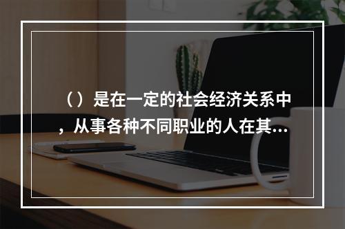 （ ）是在一定的社会经济关系中，从事各种不同职业的人在其特定