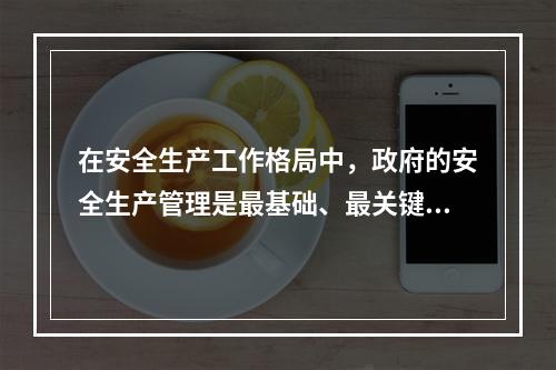 在安全生产工作格局中，政府的安全生产管理是最基础、最关键的组