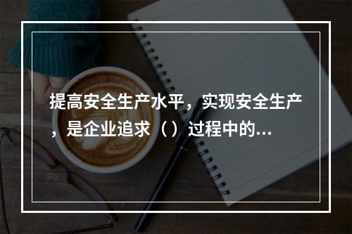 提高安全生产水平，实现安全生产，是企业追求（ ）过程中的重要