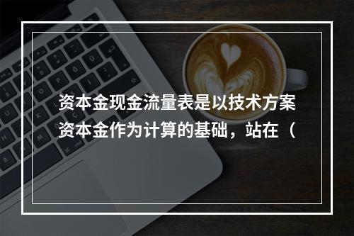 资本金现金流量表是以技术方案资本金作为计算的基础，站在（