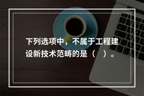 下列选项中，不属于工程建设新技术范畴的是（　）。