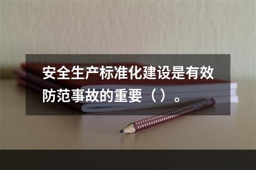 安全生产标准化建设是有效防范事故的重要（ ）。