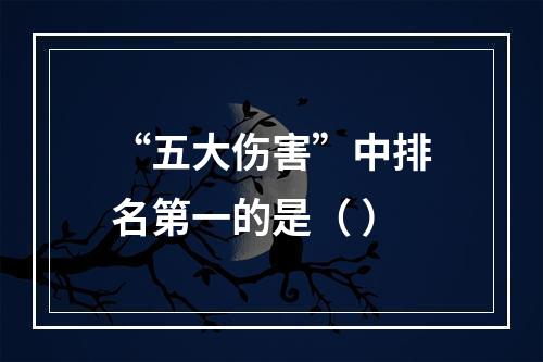 “五大伤害”中排名第一的是（ ）