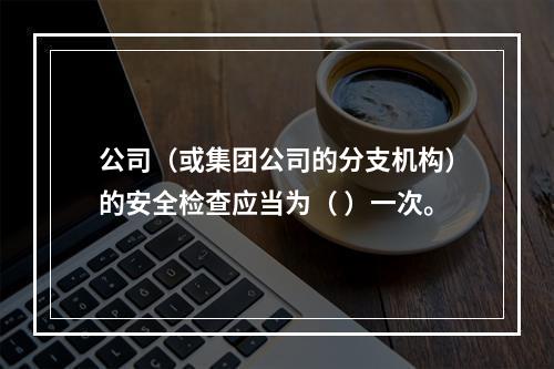 公司（或集团公司的分支机构）的安全检查应当为（ ）一次。