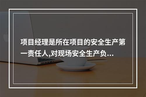 项目经理是所在项目的安全生产第一责任人,对现场安全生产负总责