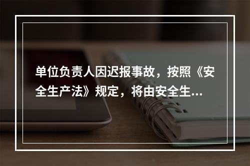 单位负责人因迟报事故，按照《安全生产法》规定，将由安全生产监