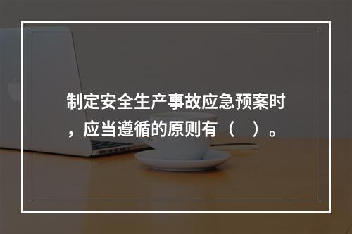 制定安全生产事故应急预案时，应当遵循的原则有（　）。