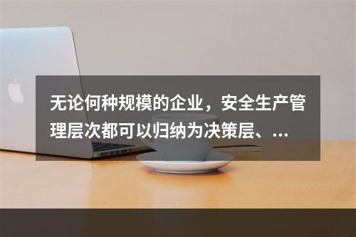 无论何种规模的企业，安全生产管理层次都可以归纳为决策层、管理