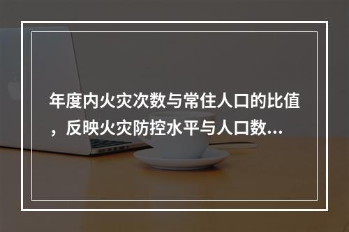 年度内火灾次数与常住人口的比值，反映火灾防控水平与人口数量的