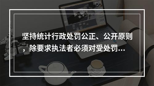 坚持统计行政处罚公正、公开原则，除要求执法者必须对受处罚者公