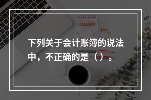 下列关于会计账簿的说法中，不正确的是（ ）。