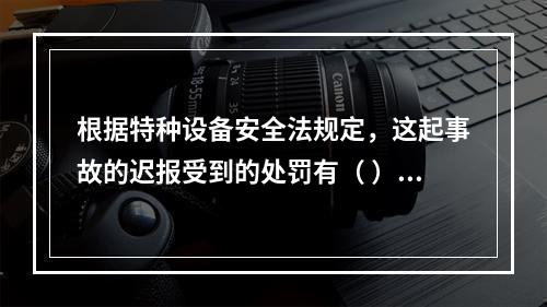 根据特种设备安全法规定，这起事故的迟报受到的处罚有（ ）。