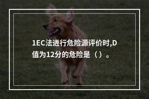 1EC法进行危险源评价时,D值为12分的危险是（ ）。