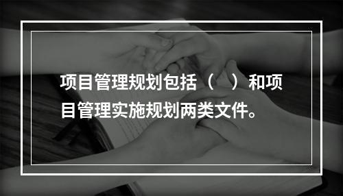 项目管理规划包括（　）和项目管理实施规划两类文件。