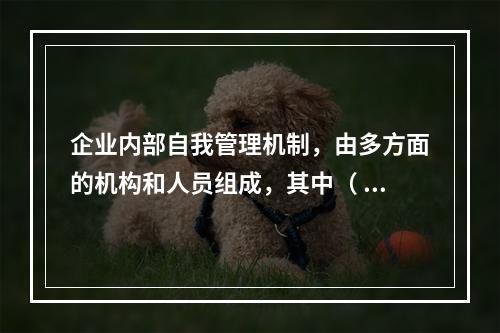 企业内部自我管理机制，由多方面的机构和人员组成，其中（ ）在