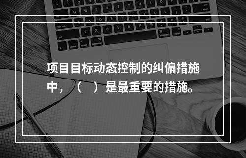 项目目标动态控制的纠偏措施中，（　）是最重要的措施。