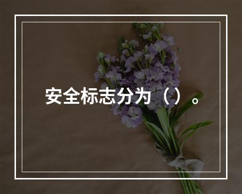 安全标志分为（ ）。