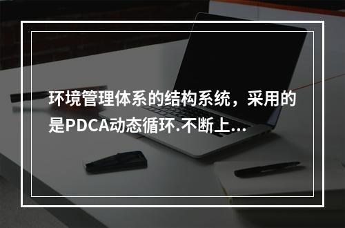 环境管理体系的结构系统，采用的是PDCA动态循环.不断上升的