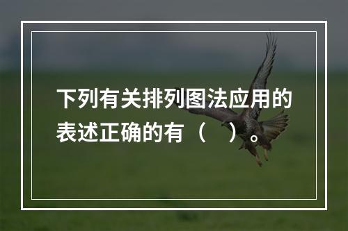 下列有关排列图法应用的表述正确的有（　）。