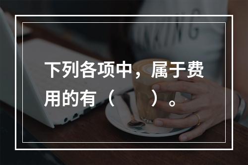 下列各项中，属于费用的有（　　）。