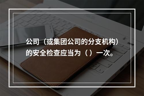 公司（或集团公司的分支机构）的安全检查应当为（ ）一次。