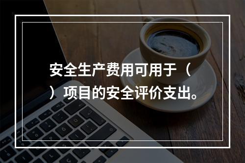 安全生产费用可用于（ ）项目的安全评价支出。