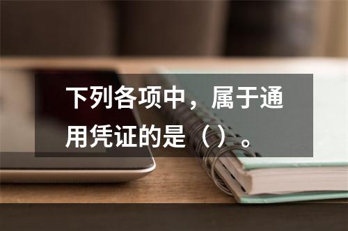 下列各项中，属于通用凭证的是（ ）。