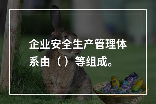 企业安全生产管理体系由（ ）等组成。