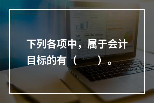 下列各项中，属于会计目标的有（　　）。