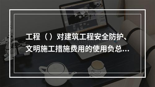 工程（ ）对建筑工程安全防护、文明施工措施费用的使用负总责。