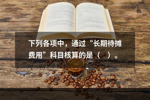 下列各项中，通过“长期待摊费用”科目核算的是（　）。