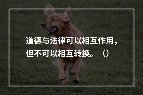 道德与法律可以相互作用，但不可以相互转换。（）