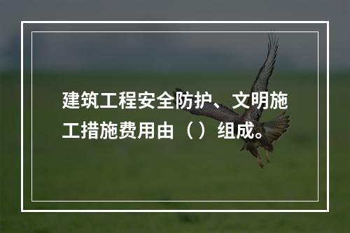 建筑工程安全防护、文明施工措施费用由（ ）组成。