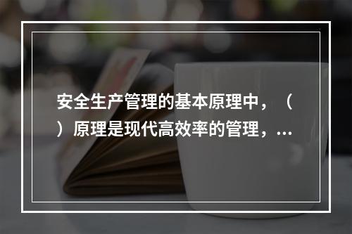 安全生产管理的基本原理中，（ ）原理是现代高效率的管理，必须