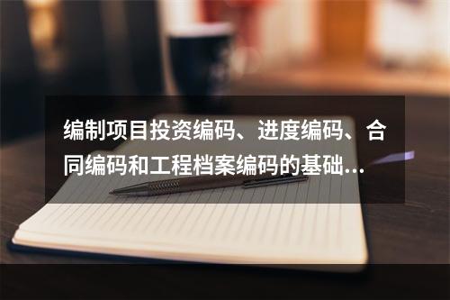 编制项目投资编码、进度编码、合同编码和工程档案编码的基础是（