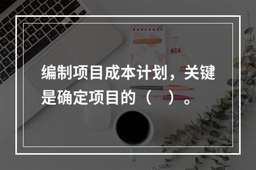 编制项目成本计划，关键是确定项目的（　）。