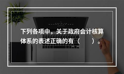 下列各项中，关于政府会计核算体系的表述正确的有（　　）。