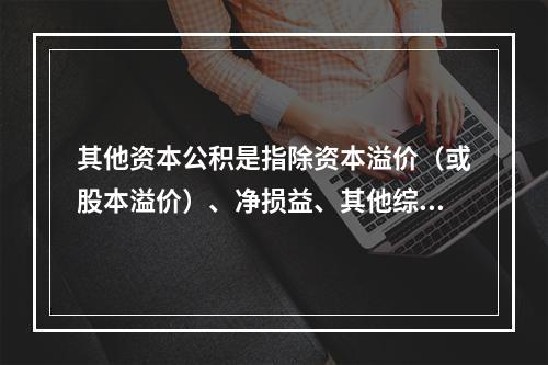 其他资本公积是指除资本溢价（或股本溢价）、净损益、其他综合收