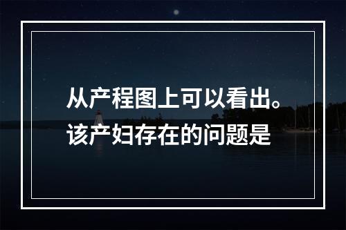 从产程图上可以看出。该产妇存在的问题是