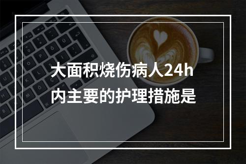 大面积烧伤病人24h内主要的护理措施是