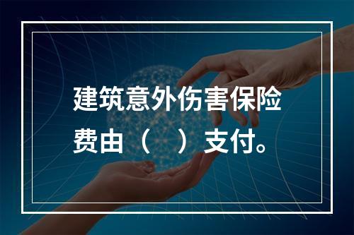 建筑意外伤害保险费由（　）支付。