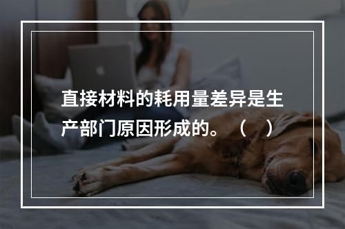 直接材料的耗用量差异是生产部门原因形成的。（　）