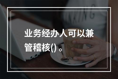 业务经办人可以兼管稽核() 。