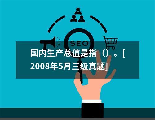 国内生产总值是指（）。[2008年5月三级真题]