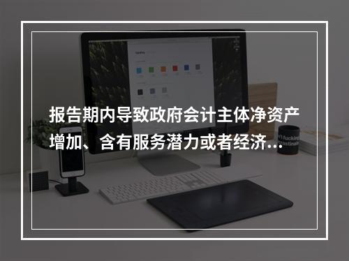 报告期内导致政府会计主体净资产增加、含有服务潜力或者经济利益