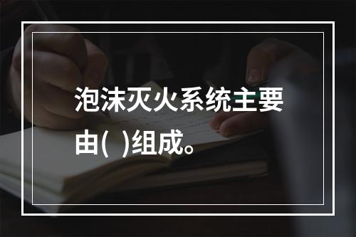 泡沫灭火系统主要由(  )组成。