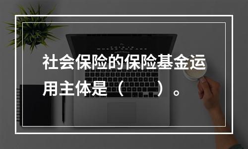 社会保险的保险基金运用主体是（　　）。