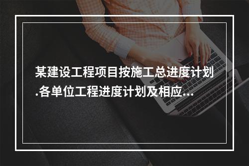 某建设工程项目按施工总进度计划.各单位工程进度计划及相应分部