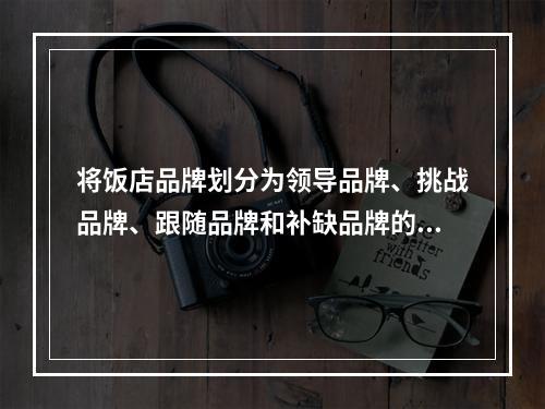 将饭店品牌划分为领导品牌、挑战品牌、跟随品牌和补缺品牌的标准